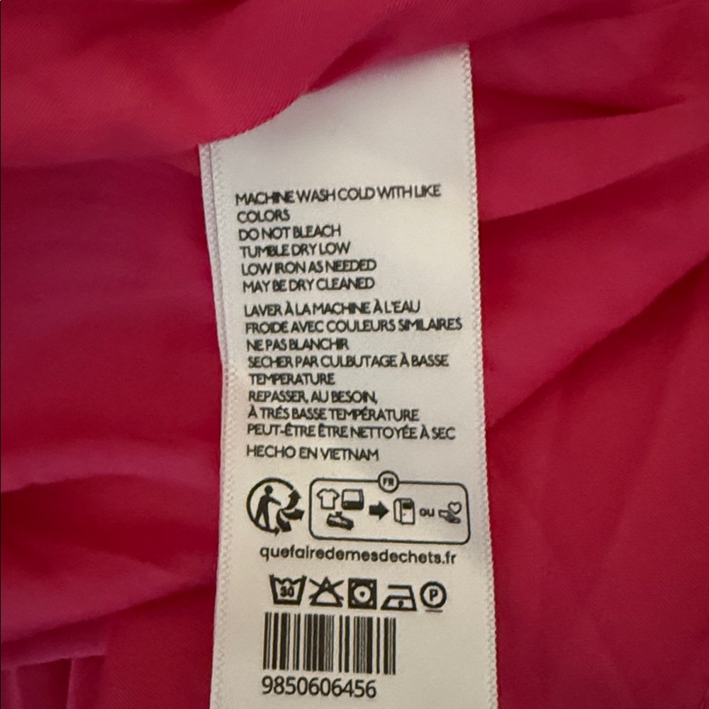 NWT Pink Plunge Drop Waist A-line Mini Dress, size XL - Picture 8 of 9